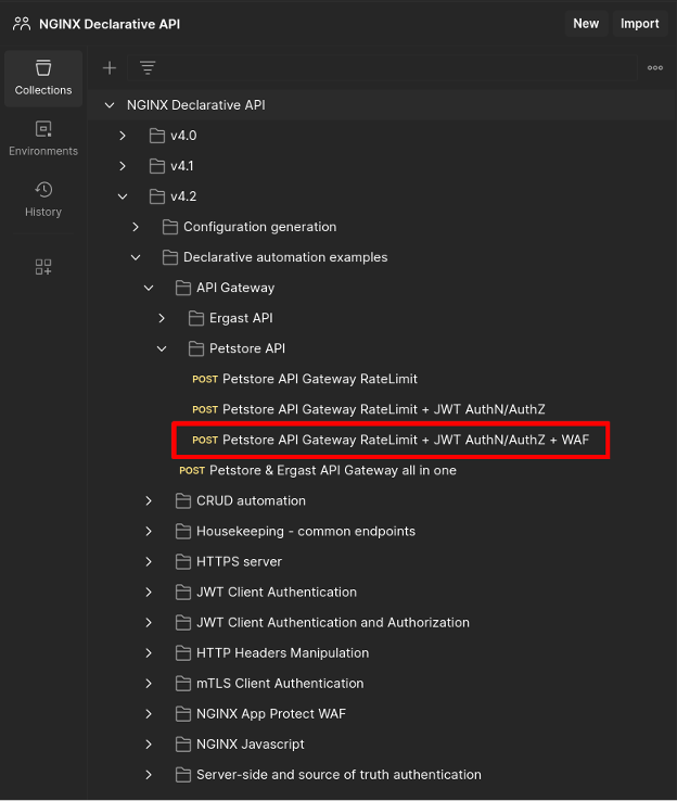 NGINX Declarative API Collections