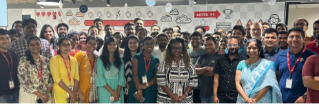 The India Chapter of F5 Connects Women gathers for a fireside chat with female engineering leaders.