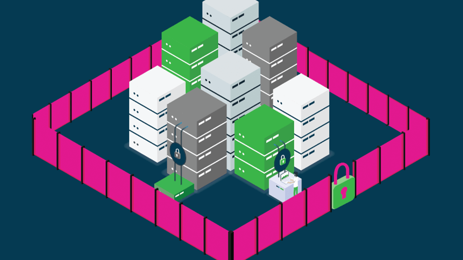security wall around servers