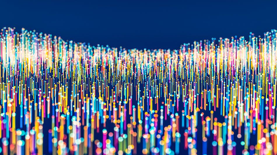 abstract points of color