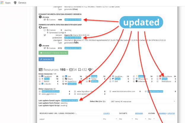 Genesis Marketplace updates on purchased bots