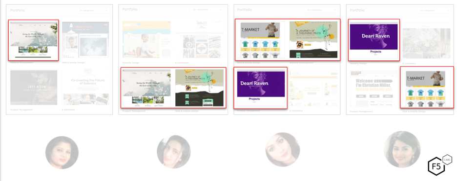 Fake web designer accounts from a freelance website