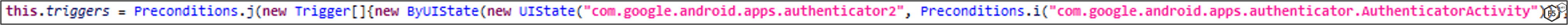 Figure 22. A separate trigger function for stealing MFA codes.