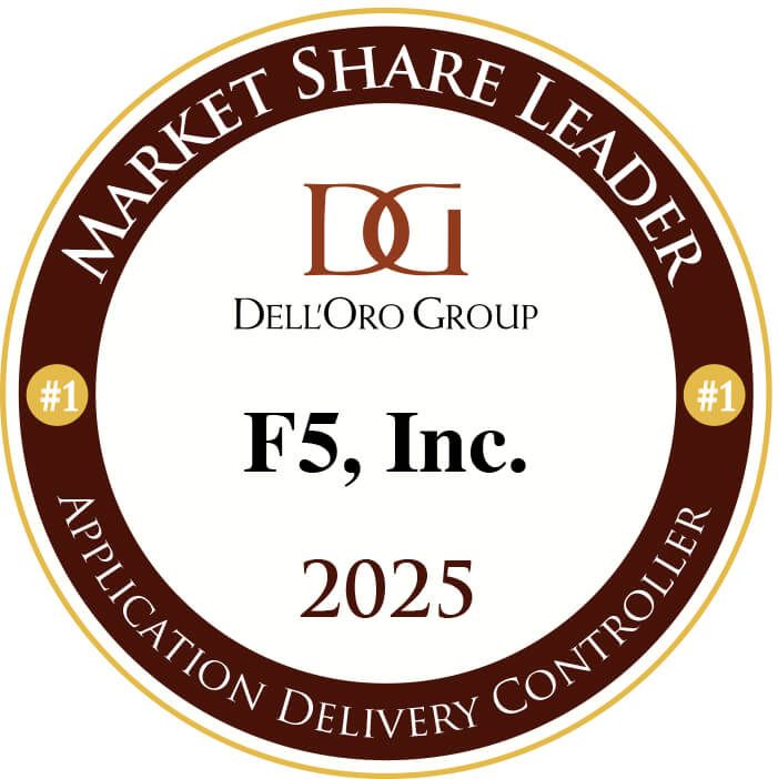 Dell'Oro Market Share Leader Award 2025 Overall Application Security and Delivery logo