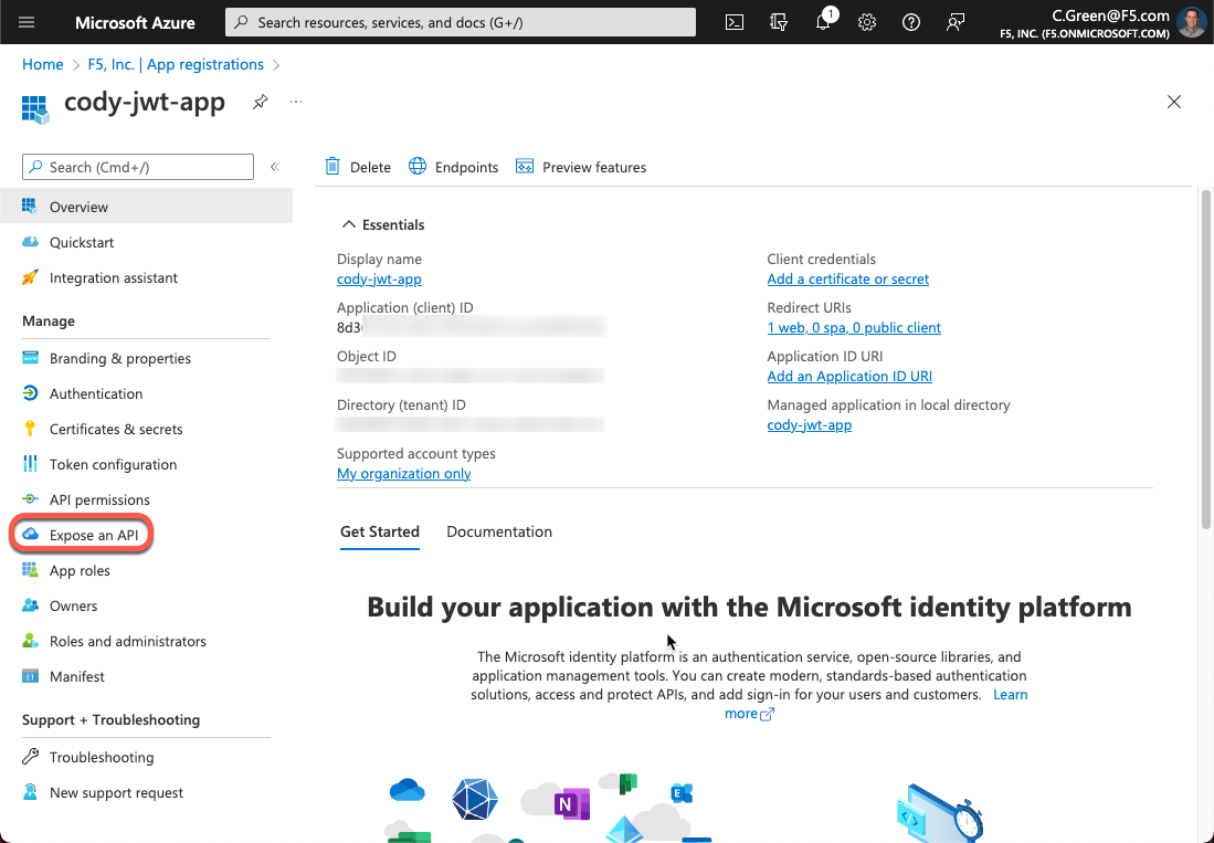 Expose an API