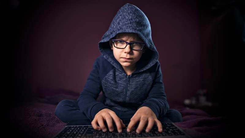 Child hacker